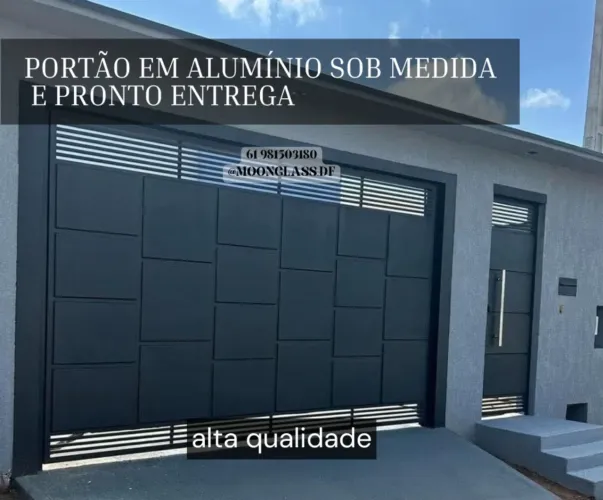 Portões em alumínio modernos e sofisticados