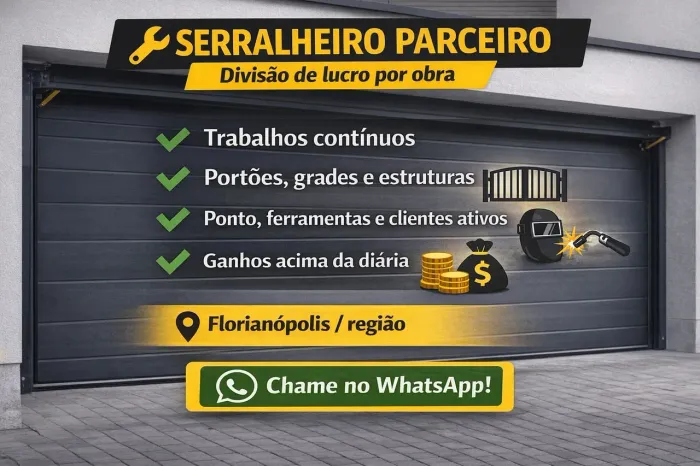 Procuro serralheiro pra trabalhar 