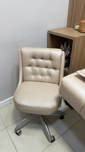 Maca massageadora com mocho e escada