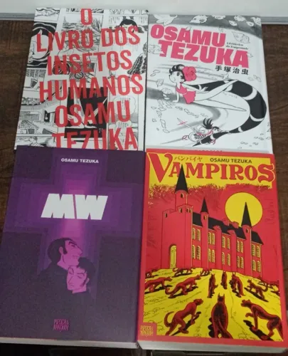Coleção Mangá - Vampiros,MW,A Feiticeira da tempestade e O livro dos insetos. OSAMU TEZUKA