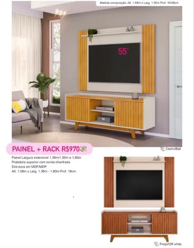 Painel com Rack L382