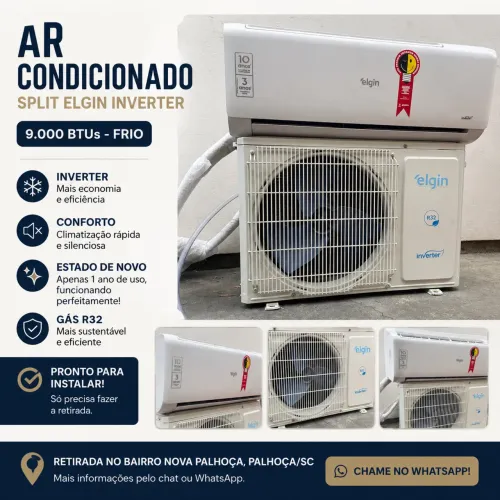 Ar condicionado Inverter 9.000btus Elgin