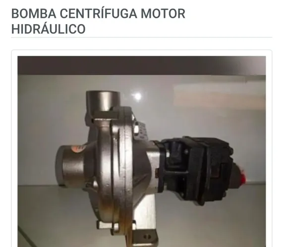 BOMBA CENTRÍFUGA MOTOR HIDRÁULICO