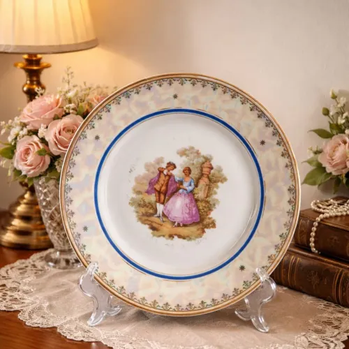 Prato decorativo em porcelana