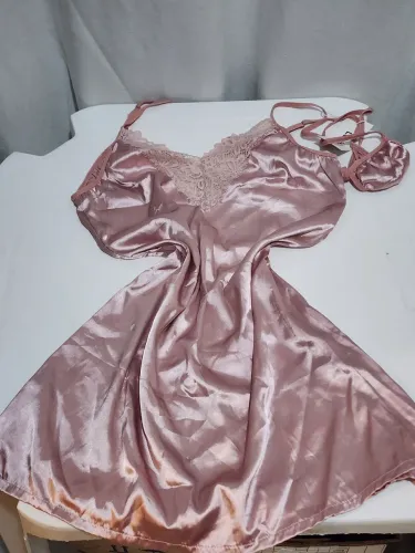 Camisola + calcinha de Cetim tm. M