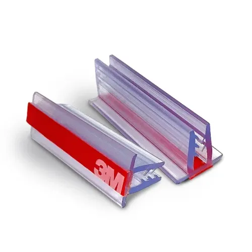 Perfil plástico porta stopper traquitana com fita dupla face 3M VHB - 3 cm 57 unds