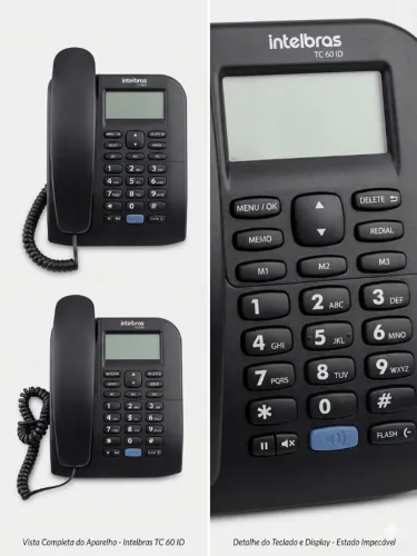 Telefone Intelbrás TC 60 ID (25 unidades)