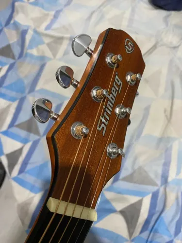 Violão Strinberg SR200 MGS Mini Folk (Aço) + Capa e Suporte