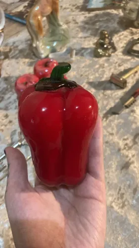 Pimentão em vidro esmaltado 