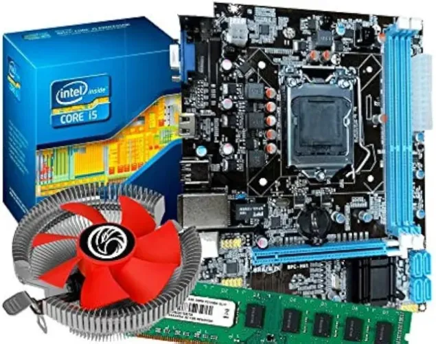 Kit I5 3470 + 8gb mem ram + RX 550 4GB