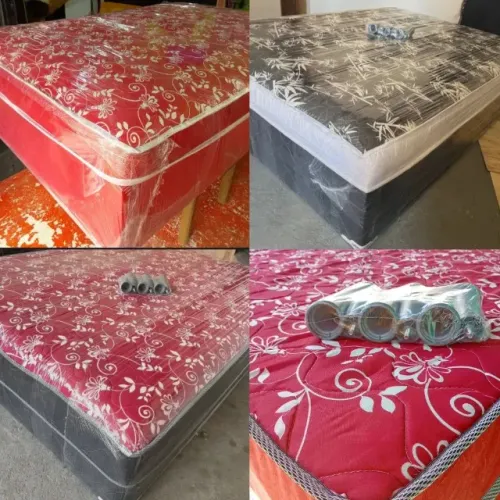CAMA COM MOLA ENSACADA + FRETE GRÁTIS