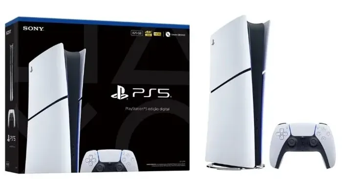 PS5 825GB - 1 CONTROLE. VERSÃO DIGITAL, INCLUIDO JOGOS