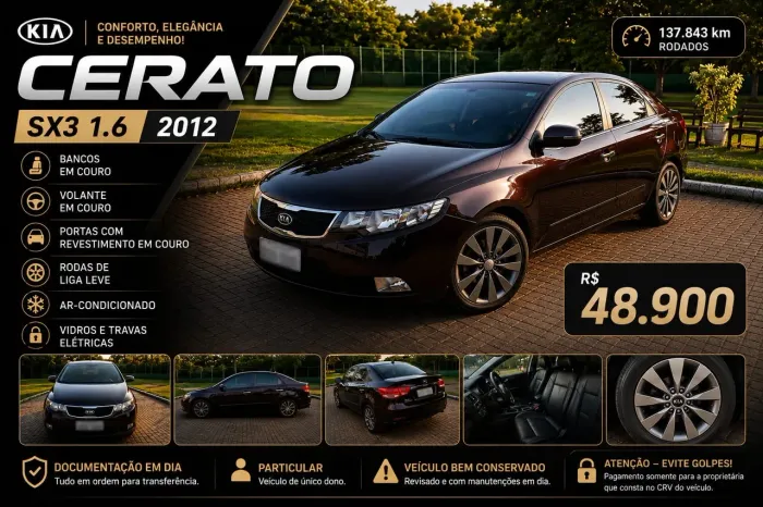 Kia Motors Cerato 1.6 16V Aut. 2012