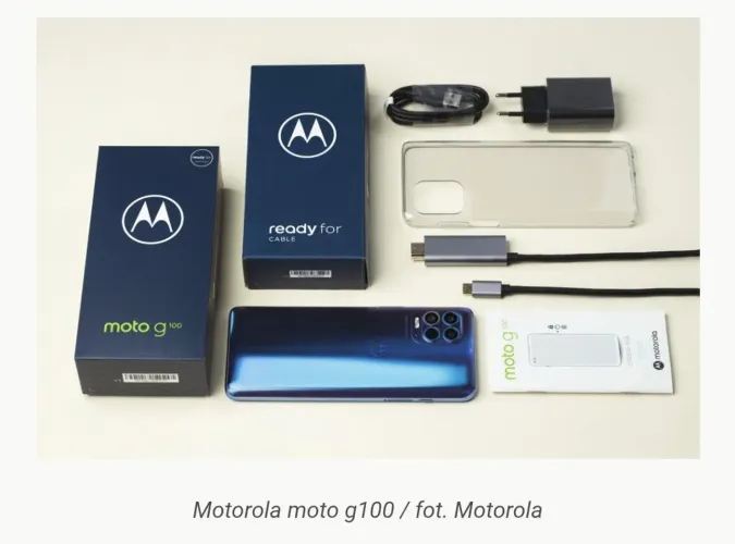 MOTO G100 + Caixa Original + Cabo Ready For