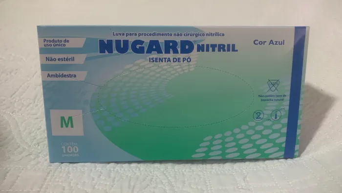 Luva nutrilica sem pó tamanho M 