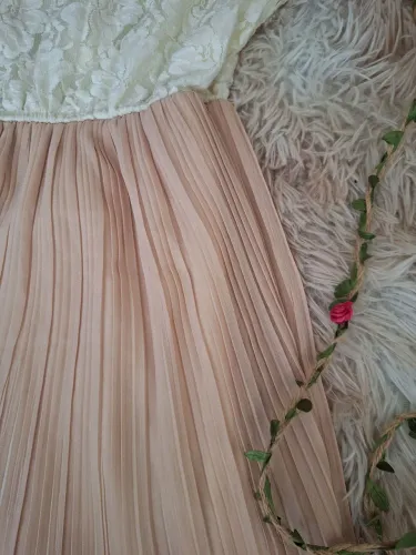 Vestido Princesa Plissado Encanto Real - P