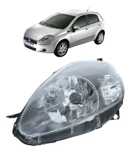 Farol Fiat Punto Sporting T-jet 2007 2008 2009 A 2012 Le Esquerdo/motorista