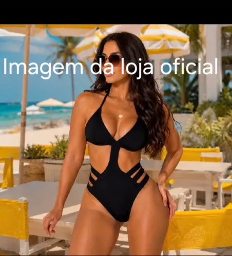 Maiô Body Engana mamãe Tiras Biquini Cintura Alta praia piscina
