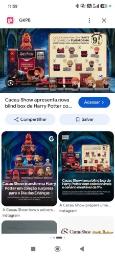 Tenho o Rony e o trem num 3 quero o Harry e o trem num 5