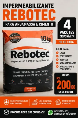 Impermeabilizante Rebotec 10kg - Novo
