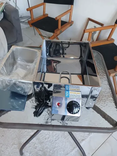 Rechaud elétrico 5kg 2 cubas inox