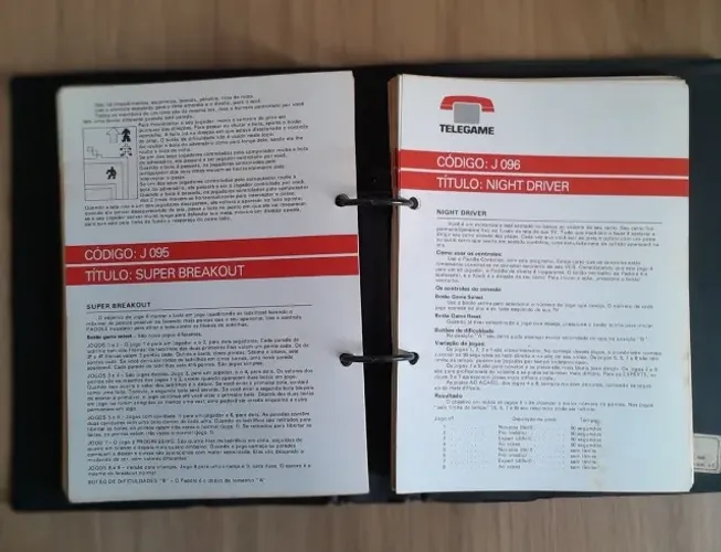 catálogo TELEGAME Atari 160 Jogos - Raríssimo