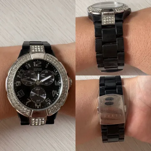 Relógios Guess feminino preto com prata