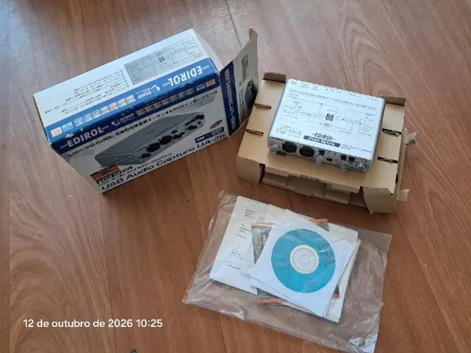 Raridade! Roland Edirol UA-25 USB Audio & MIDI Interface,Software/Drives, Manual do Usuari