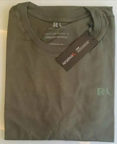Camiseta reserva, cor verde militar tam gg