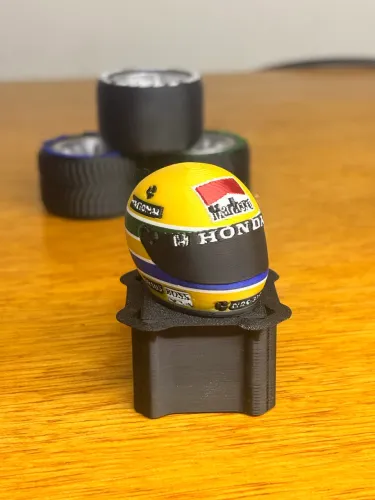 Chaveiro Capacete do Ayrton Senna em Impressão 3D