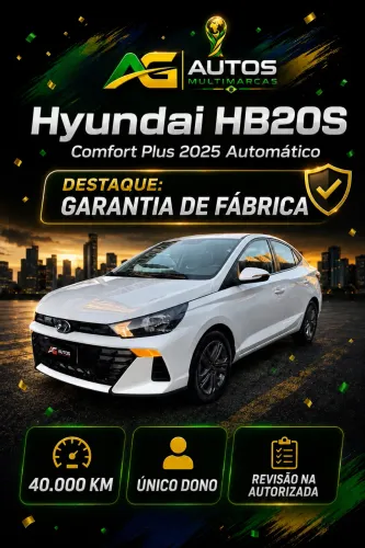 Hyundai HB20S Comfort Plus 1.0 TB Flex 12V AUT 2025