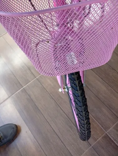 Bicicleta feminina cor rosa (parcelo também )