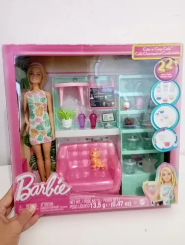 Boneca Barbie Loja de Chá e Cuidados