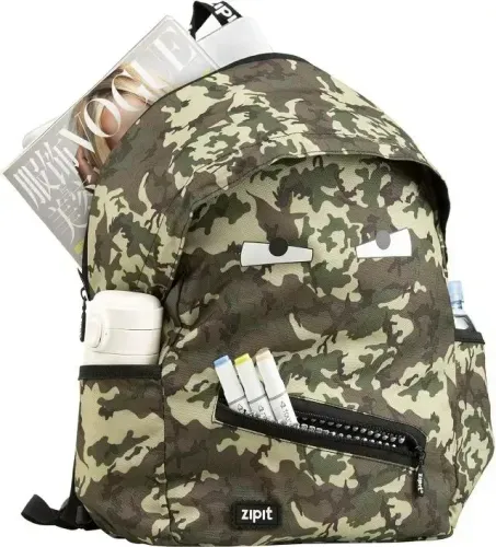 Mochila Zipit Grillz Camuflada Verde