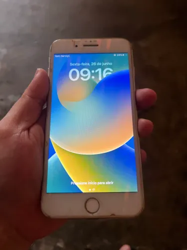 iPhone 8 Plus branco 64 gb e bateria 100%, motivo da venda comprei outro celular