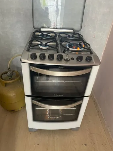 Fogão eletrolux dupla chama com grill automático 2 fornos