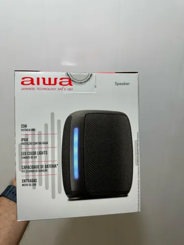 Caixa de Som Speaker Awia 15W Preta 