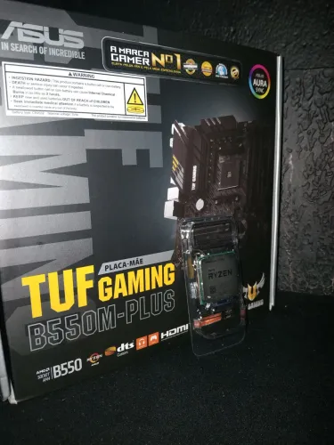 KIT UPGRADE PLACA MÃE ASUS TUF GAMING B550M + RYZEN 7 5700X (NOVOS)