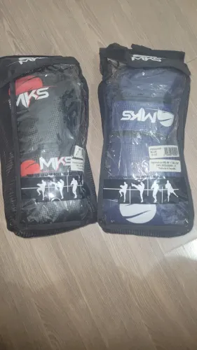 2 Pares Luva de Boxe Profissional 10 OZ Preta e Azul