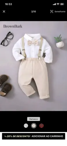 Terno infantil novo 1-2 anos
