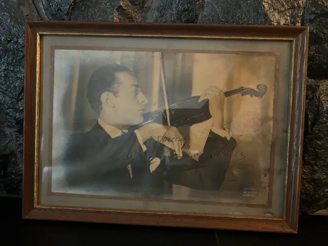 Violino Autógrafo Jascha Heifetz Violinista