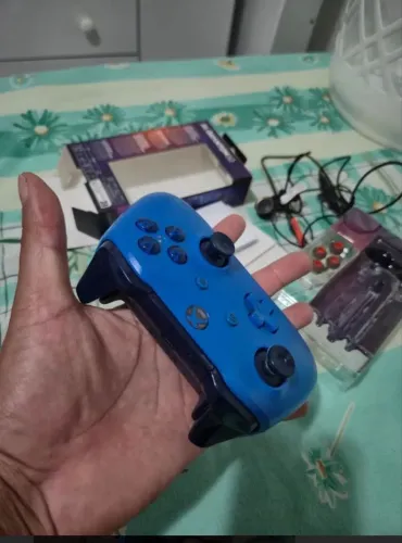 Controle Sem Fio Xbox One Shock Blue Azul Original Xbox One, Xbox Series S/X, PC