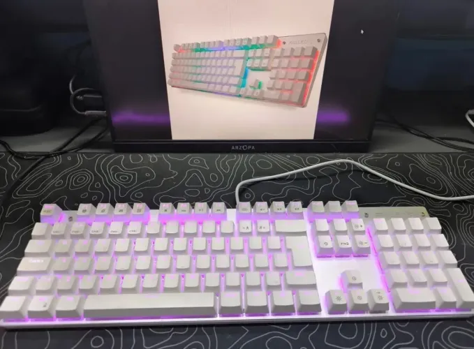 Teclado Gamer Mecânico Fallen Ace - Switch Blue (Usado)