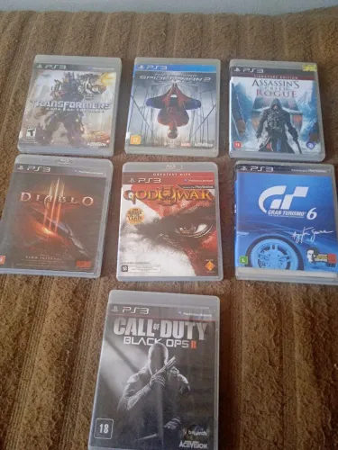 Jogos originais mídia física ps3 240 o lote