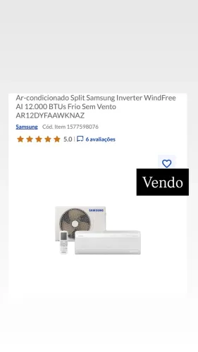 Ar condicionado novo
