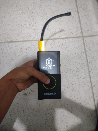 Bomba de Ar e Compressor Digital Portátil com Fio 150PSI - Bomvink
