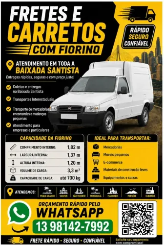 Tem urgência pra transportar? A Fiorino vai te ajudar!