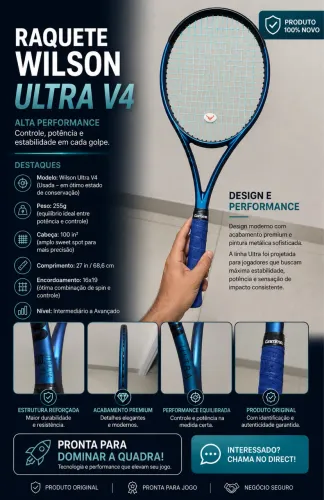 Raquete Wilson ULTRA 100L V4
