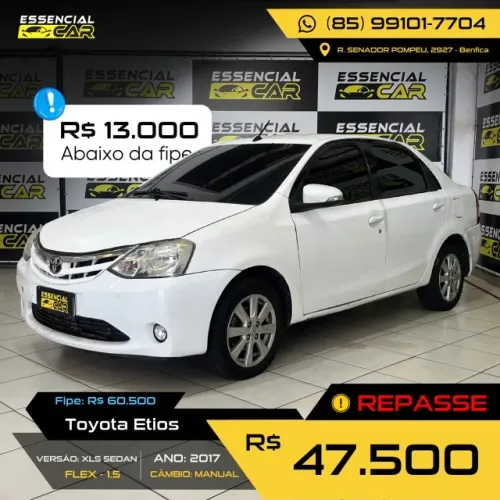 Toyota Etios XLS Sedan 1.5 Flex 16V 4P Mec. 2017