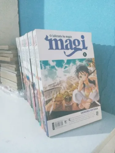 Mangá Magi O Labirinto da Magia - JBC - 17 Volumes (01 ao 17 - Incompleto)